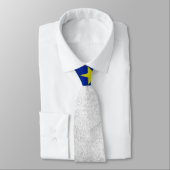 Vlag van Acadia Distress Grunge Stropdas (Gebonden)