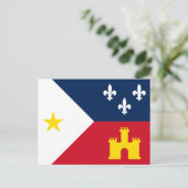 Vlag van Acadiana Briefkaart (Staand voorkant)