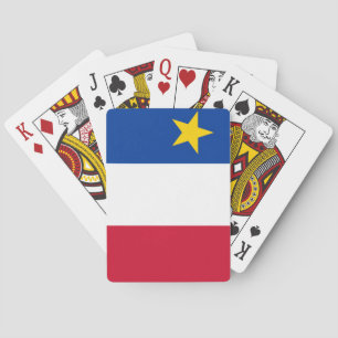 Vlag van Acadië Pokerkaarten