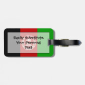 Vlag van afganistan Easy ID Bagagelabel (Achterkant horizontaal)