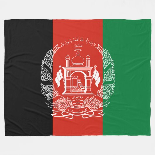 vlag van Afghanistan Fleece Deken (Voorkant (Horizontaal))