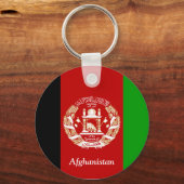 vlag van Afghanistan Sleutelhanger (Voorkant)