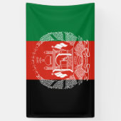 vlag van Afghanistan Spandoek (Verticaal)