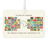 VLAG VAN AFRIKA MET scripts Luchtverfrisser (Achterkant)