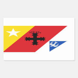 Vlag van Aguada, Puerto Rico Rechthoekige Sticker