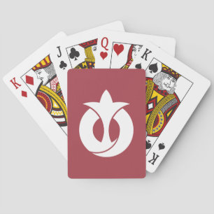 Vlag van Aichi Prefectuur, Japan Pokerkaarten