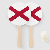 Vlag van Alabama Handwaaier (Voorkant en achterkant)