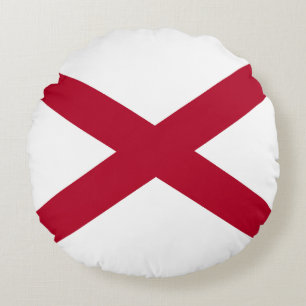 Vlag van Alabama Rond Kussen