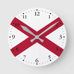 Vlag van Alabama Ronde Klok