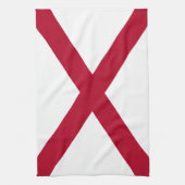 Vlag van Alabama Theedoek (Verticaal)