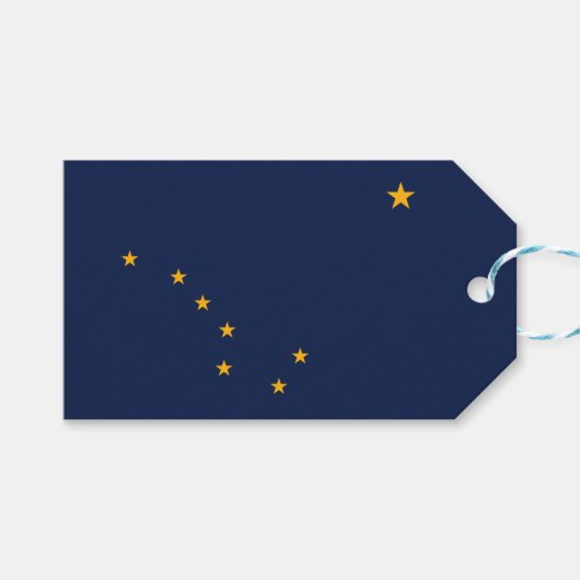 Vlag van Alaska Cadeaulabel (Voorkant (Horizontaal))