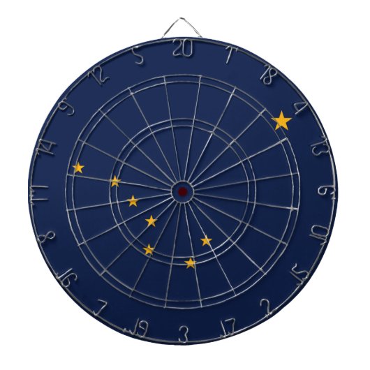 Vlag van Alaska Dartbord (Voorkant)