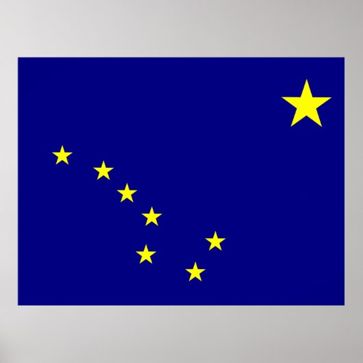 Vlag van Alaska Poster (Voorkant)