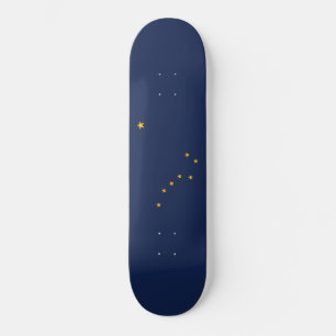 Vlag van Alaska Skateboard