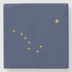 Vlag van Alaska Stenen Onderzetter