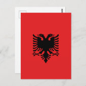 vlag van Albanië Briefkaart (Voorkant / Achterkant)