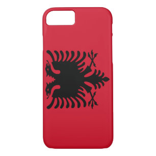 vlag van Albanië iPhone 8/7 Hoesje