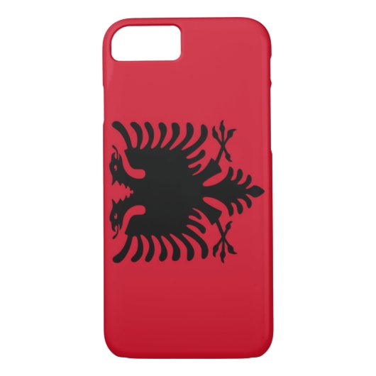 vlag van Albanië Case-Mate iPhone Case (Achterkant)