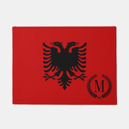 vlag van Albanië Deurmat (Voorkant)