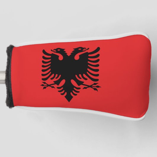 vlag van Albanië Golfheadcover (Voorkant)