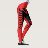 vlag van Albanië Leggings (Rechts)