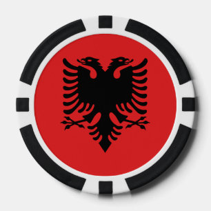 vlag van Albanië Poker Chips