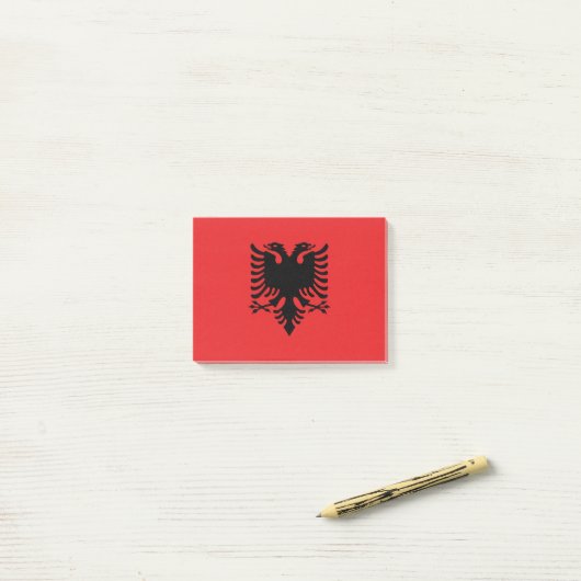 vlag van Albanië Post-it® Notes (Op bureau)