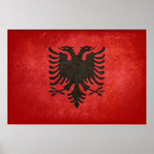 vlag van Albanië Poster