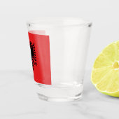 vlag van Albanië Shot Glas (Rechts)