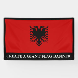 vlag van Albanië Spandoek