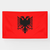 vlag van Albanië Spandoek (Horizontaal)