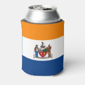 Vlag van Albany, New York Blikjeskoeler (Blikje Achterkant)