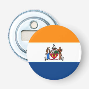 Vlag van Albany, New York Button Flesopener