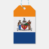 Vlag van Albany, New York Cadeaulabel (Voorkant)