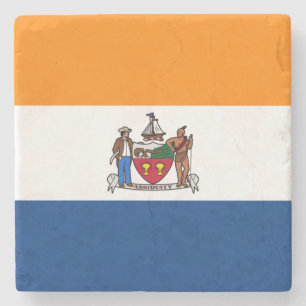 Vlag van Albany, New York Stenen Onderzetter