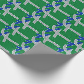 Vlag van Albany, Oregon Cadeaupapier (Hoek)