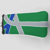 Vlag van Albany, Oregon Golfheadcover (Voorkant)
