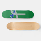 Vlag van Albany, Oregon Skateboard (Horizontaal)