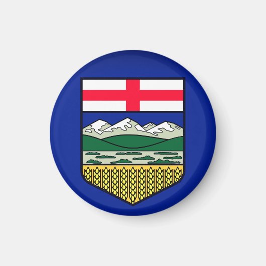 Vlag van Alberta - CANADA Magneet (Voorkant)