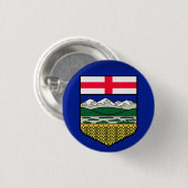 Vlag van Alberta - CANADA Ronde Button 3,2 Cm (Voorkant /achterkant)