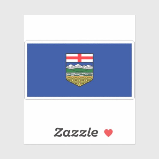 Vlag van Alberta Sticker (Vel)