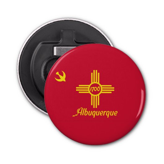Vlag van Albuquerque, New Mexico Bottle Opener (Voorkant)