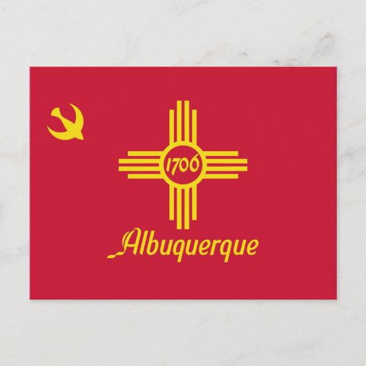 Vlag van Albuquerque (New Mexico) Briefkaart (Voorkant)