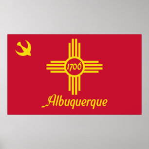 Vlag van Albuquerque (New Mexico) Poster