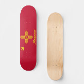 Vlag van Albuquerque, New Mexico Skateboard (Voorkant)