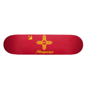 Vlag van Albuquerque, New Mexico Skateboard