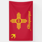 Vlag van Albuquerque (New Mexico) Spandoek (Verticaal)