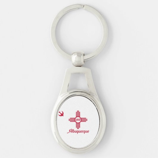 Vlag van Albuquerque, Sleutelhanger New Mexico (Voorkant)