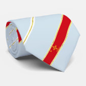 vlag van albuquerque strepen stropdas (Opgerold)