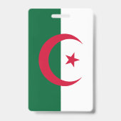 Vlag van Algerije Badge (Achterkant)